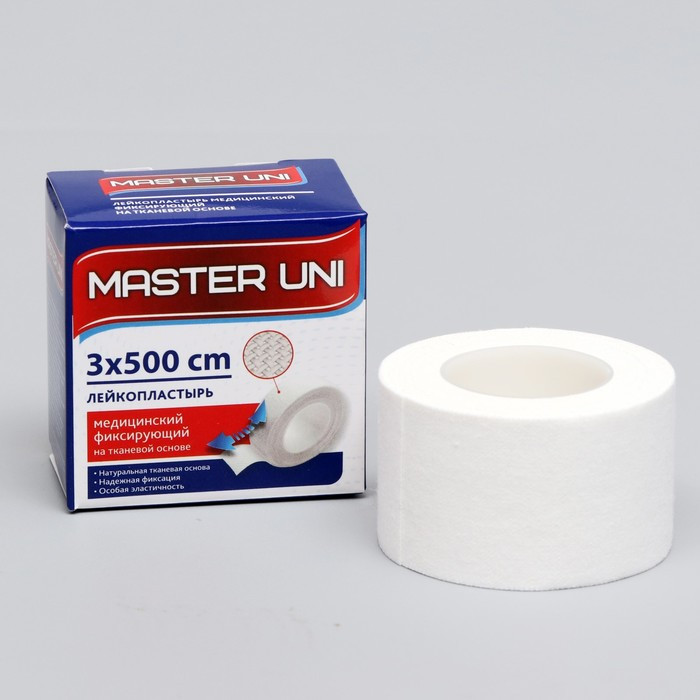 Лейкопластырь Мастер Юни 3 х 500 см на тканевой основе (id 77055638)