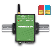 Модем Robustel M1000 GPRS Pro V2 (2 SIM, MODBUS, COM-порт, RTC, Wathcdog, "прозрачный GPRS", RS232/RS485, TCP