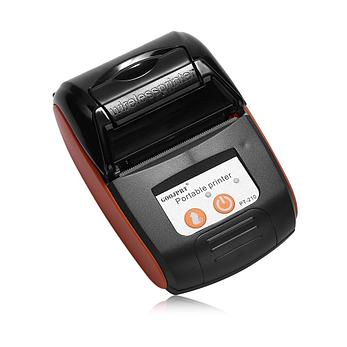 Мобильный чековый принтер Goojprt Pt-210 Bluetooth +USB 58 mm оранжевый, фото 2