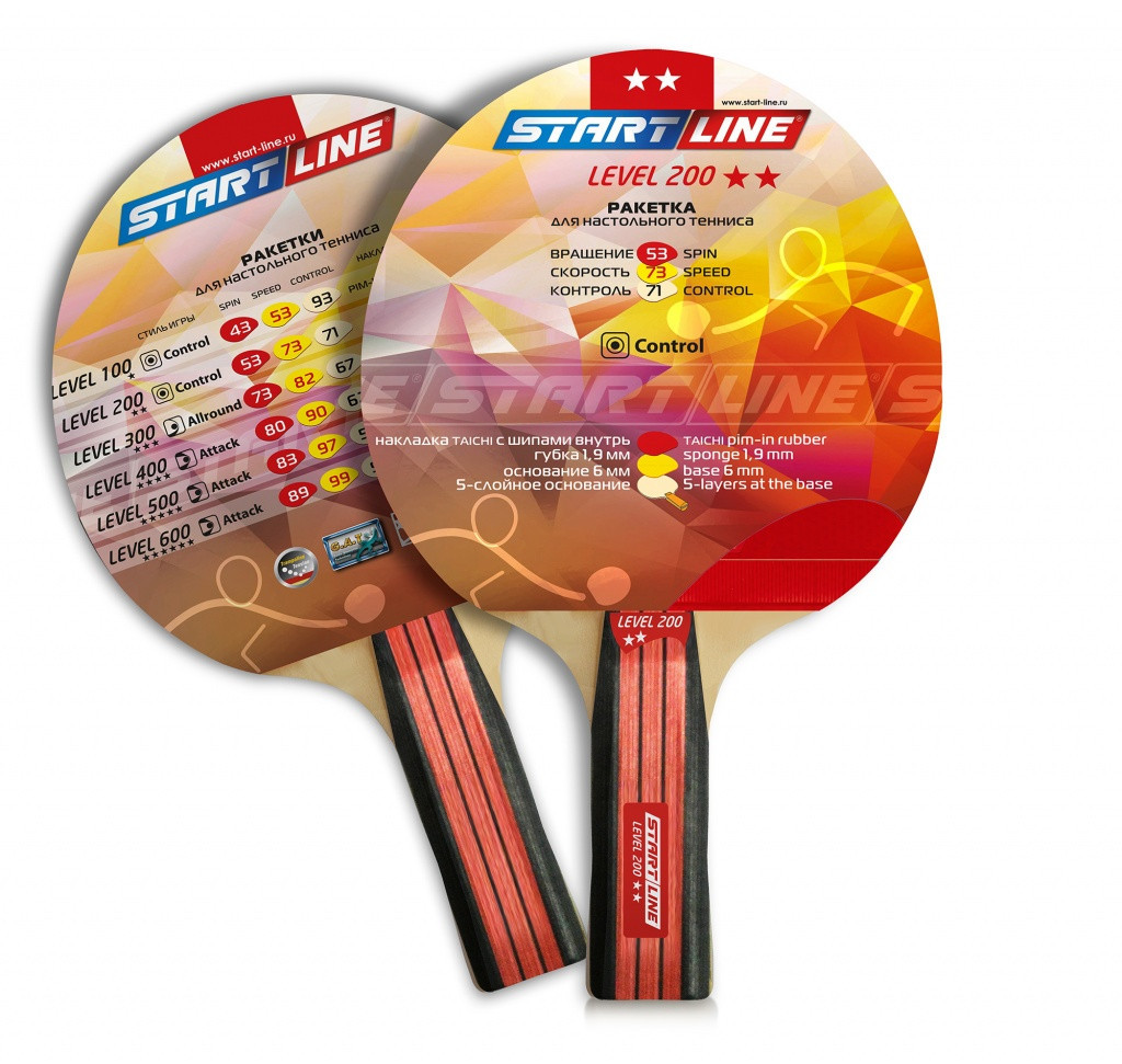 Ракетка теннисная Start Line Level 200 - для начинающих игроков и любителей - фото 1 - id-p95377079