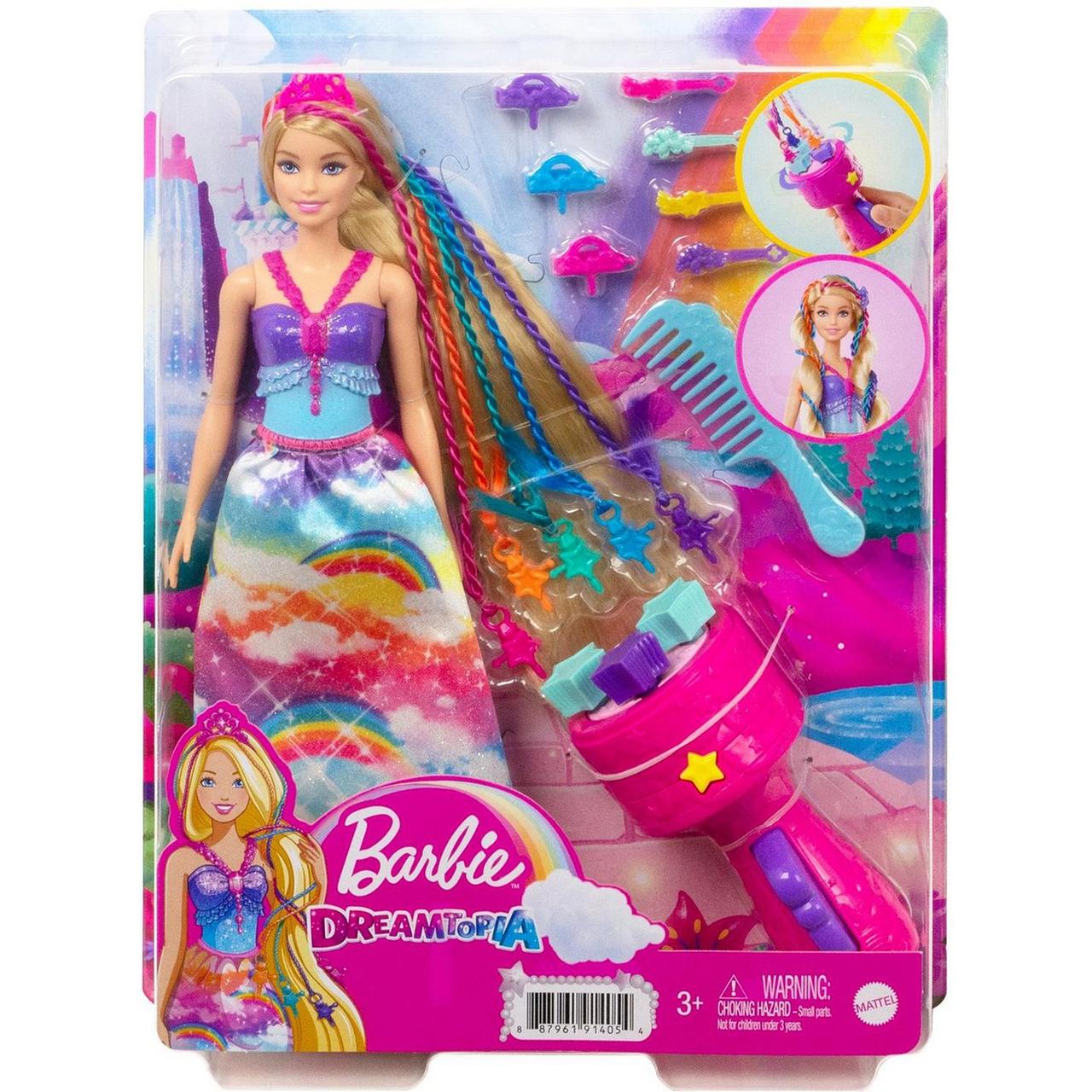 Barbie "Дримтопия" Кукла Барби Прицесса с аксессуарами для волос