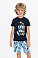 Пижама мальчиковая подростк* 10-11 лет / 140-146 см,  Тёмно- синий, фото 2