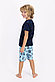 Пижама мальчиковая подростк* 10-11 лет / 140-146 см,  Тёмно- синий, фото 3