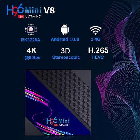 SmartTV Box приставка на Android H96 Mini V8 4K UltraHD (2 + 16 Gb) - фото 2 - id-p95385075