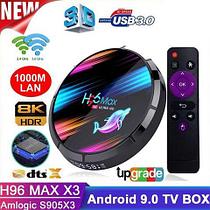 Android SmartTV приставка H96 Max X3 {8K, Amlogic S905X3, Mali-G31MP, WiFi 2.4 + 5 Ghz, Lan 1000M, BT, USB