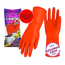 Linex Перчатки латексные S КРАСНЫЙ