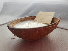 Свеча натуральная из соевого воска, 110 гр, Кокос