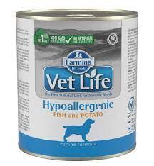Фармина  Vet Life Dog Hypo fish& potato Паштет диета д/соб. при пищевой аллергии, 300г