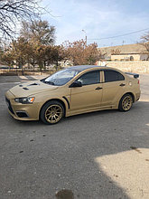 Наши клиенты г.Актау Передний бампер в сборе на Mitsubishi Lancer EX 2008-17 дизайн SPORT 4