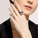 Кольцо из серебра с кристаллом DIAMANT ( SOKOLOV ) 94-110-00732-1 покрыто  родием, фото 3