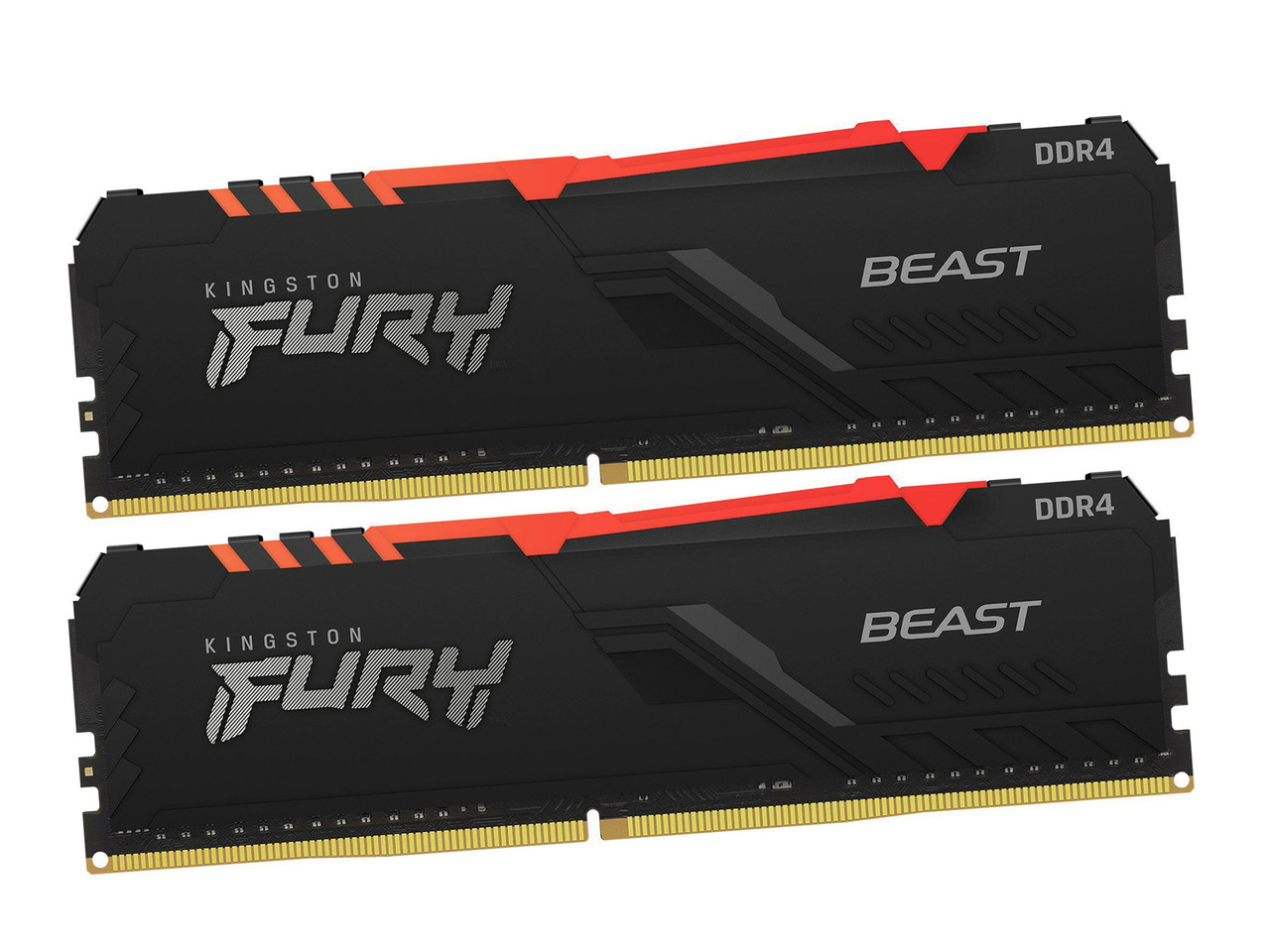 Комплект модулей памяти Kingston Fury Beast RGB, KF432C16BBAK2/16, DDR4, 16 GB