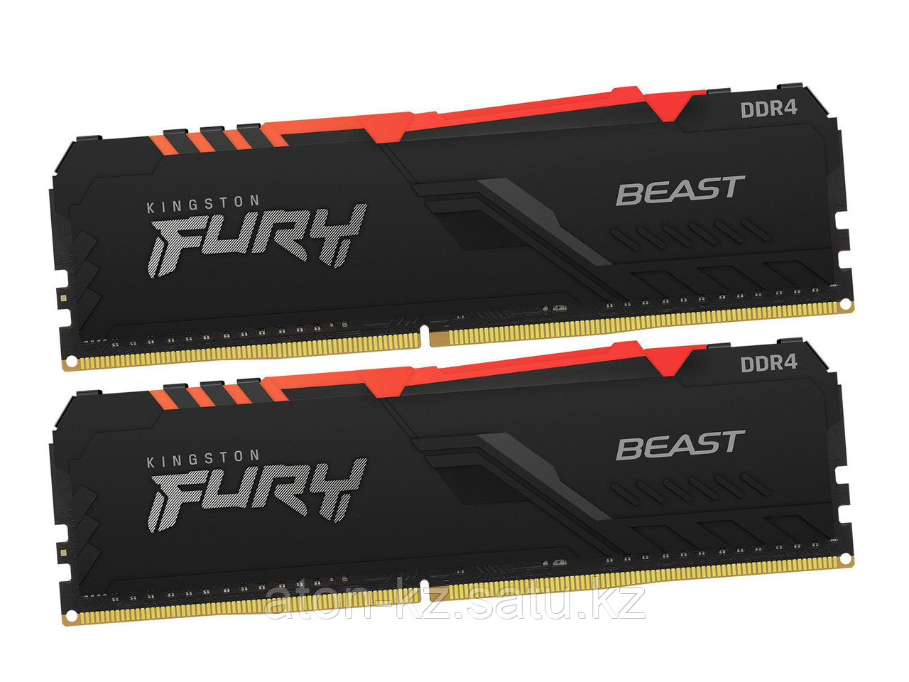 Комплект модулей памяти Kingston Fury Beast RGB, KF432C16BBAK2/16, DDR4, 16 GB - фото 1 - id-p89621557