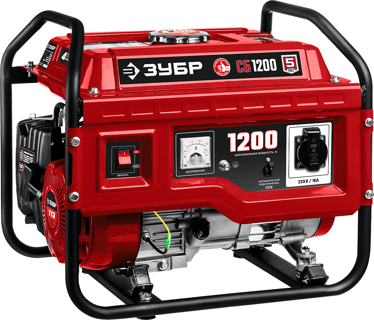 СБ-1200 бензиновый генератор, 1200 Вт, ЗУБР