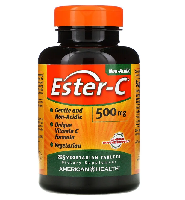 American Health, Ester-C, 500 мг, 225 вегетарианских таблеток