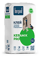 Клей усиленный KERAMIK PRO для керамической плитки 25 кг Bergauf
