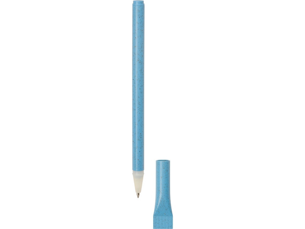Ручка шариковая из пшеницы и пластика Plant, синий - фото 2 - id-p95426196