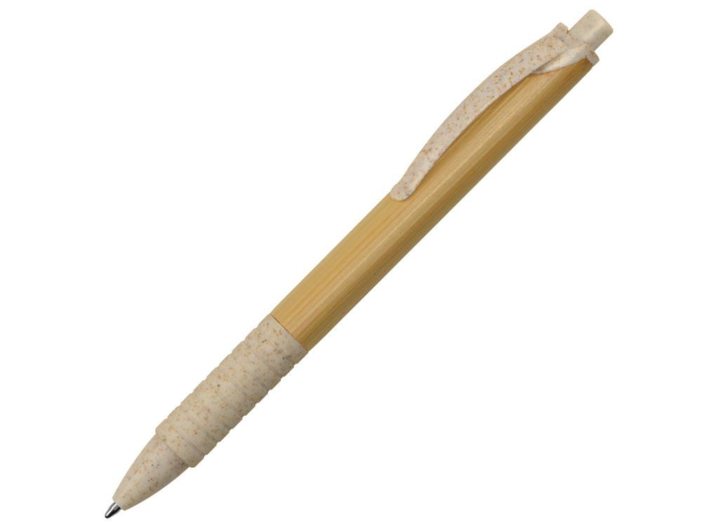 Ручка из бамбука и переработанной пшеницы шариковая Nara, бамбук/бежевый - фото 1 - id-p95270080