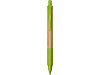 Ручка из бамбука и переработанной пшеницы шариковая Nara, бамбук/зеленый, фото 2
