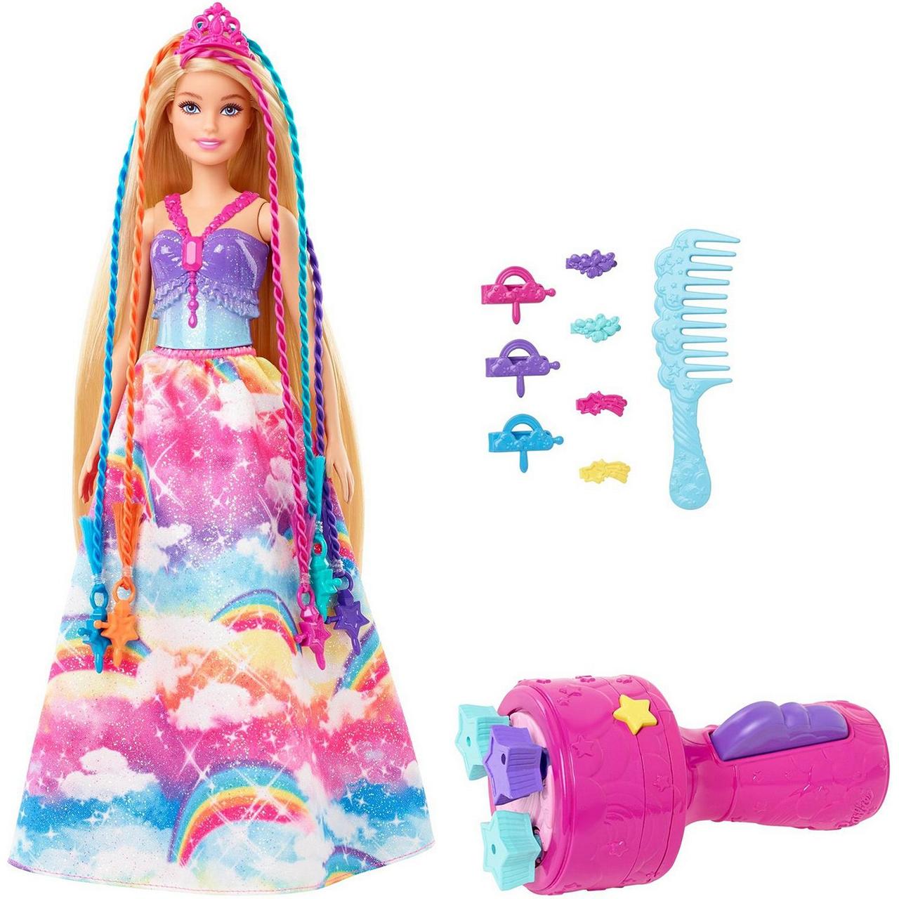 Barbie "Дримтопия" Кукла Барби Прицесса с аксессуарами для волос