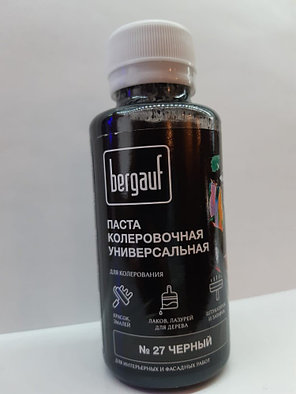 Бергауф, Паста колеровочная универсальная, "ЧЁРНЫЙ" 0.1л, фото 4