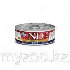 Фармина N&D Cat Quinoa Digestion Консервы ягненок, киноа, фенхель, 80г