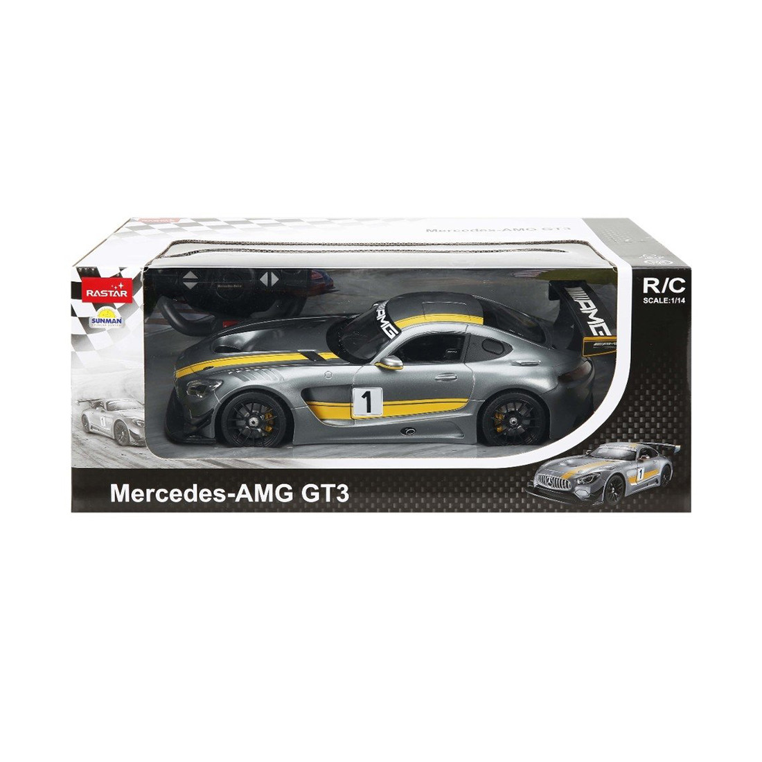 Радиоуправляемая машина Mercedes-AMG GT3 RASTAR 74100G - фото 2 - id-p95443653