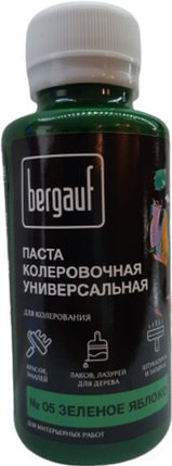 Бергауф, Паста колеровочная универсальная, "ЗЕЛЕНОЁ ЯБЛОКО" 0.1л, фото 2