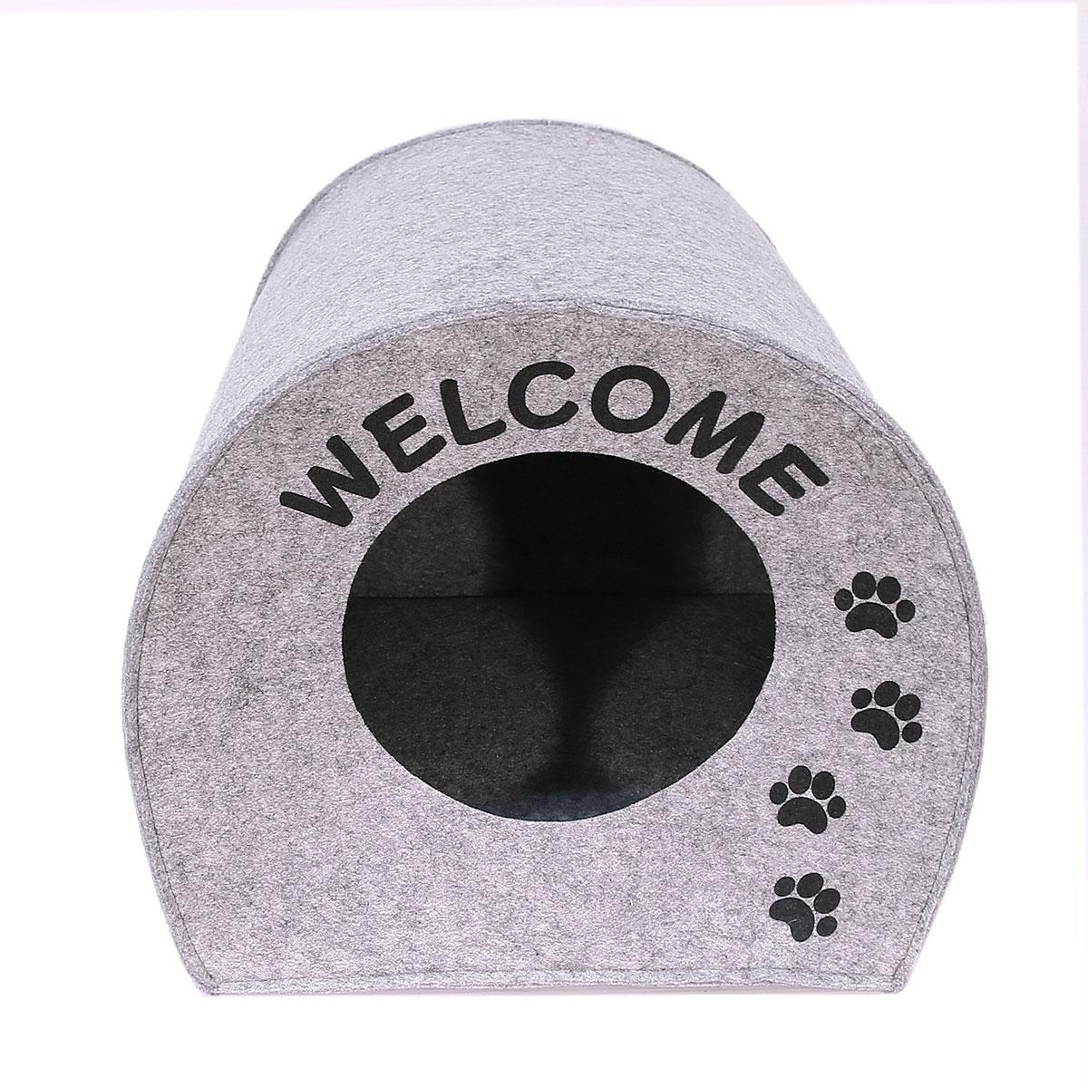Домик для животных "Будка WELCOME", войлок, 33х33х45см