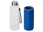 Бутылка для воды Pure c чехлом, 420 мл,синий, фото 3