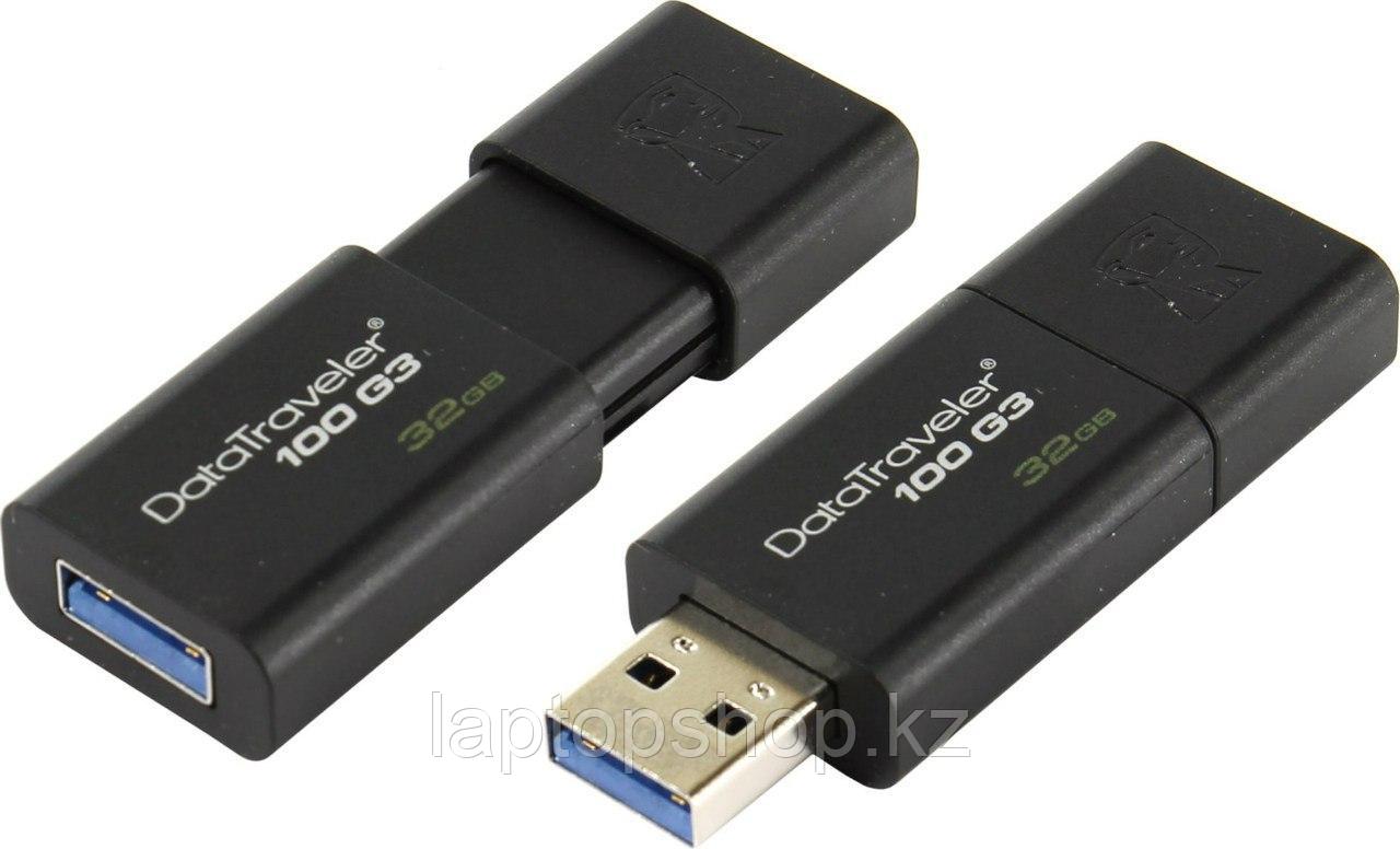 USB Flash Kingston 32GB DT100G3/32GB, USB 3.0, черный