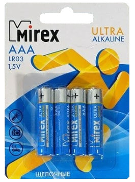 Батарейка мизинец ААА "Mirex" алкалин - фото 1 - id-p95491272