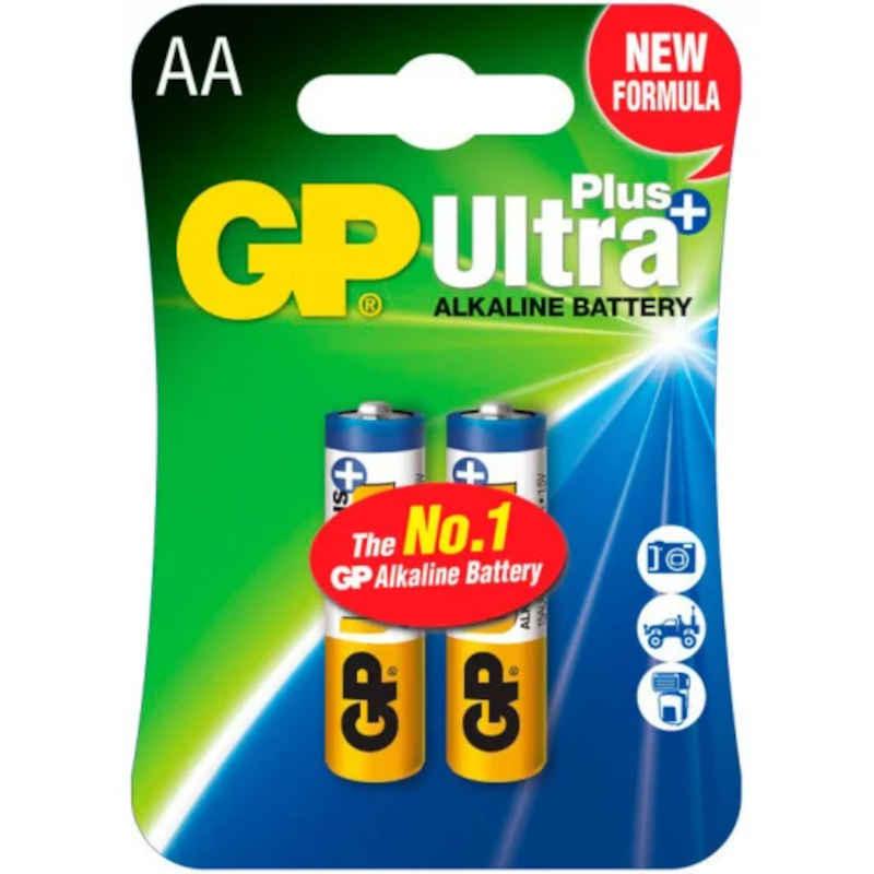 Батарейки щелочные GP Ultra Plus AA/LR6, 2шт