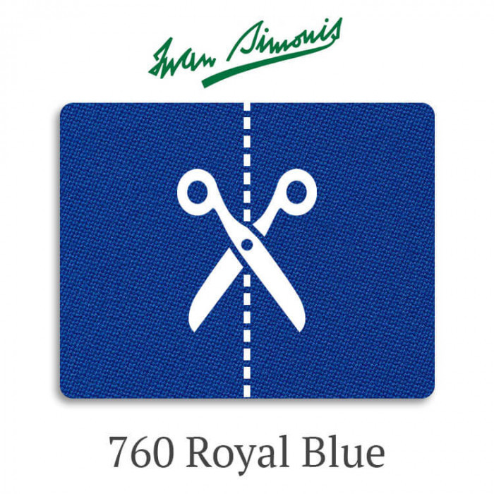 Сукно бильярдное Iwan Simonis 760 Royal Blue отрез 1,60 х 1,95 м