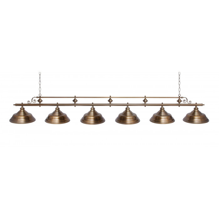 Светильник бильярдный Verona Bronze Antique 6 плафонов