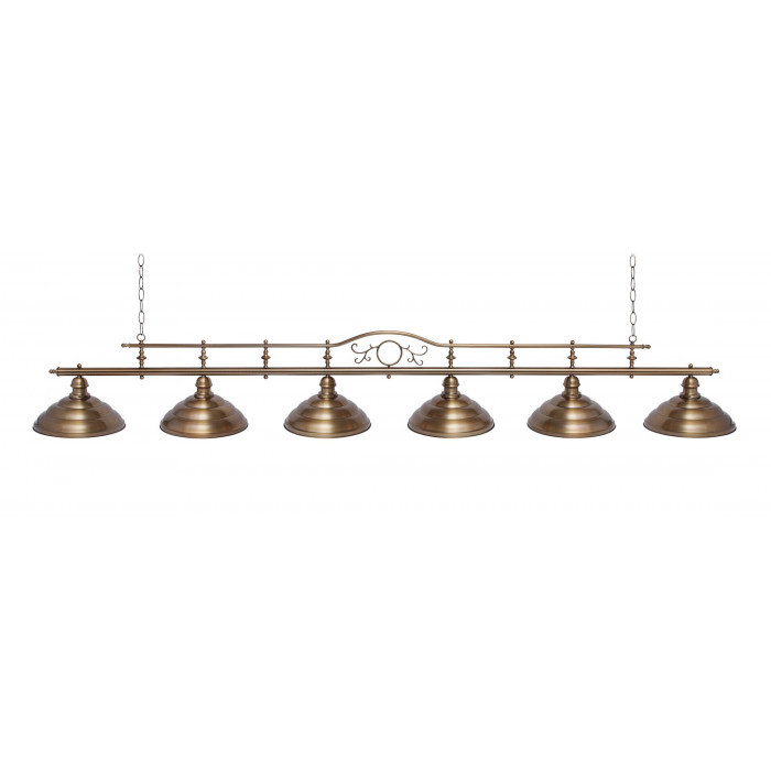 Светильник бильярдный Modena Bronze Antique 6 плафонов