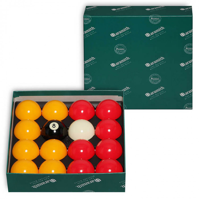 Шары бильярдные Aramith Casino Red&Yellow 8-Ball для пула 57,2мм