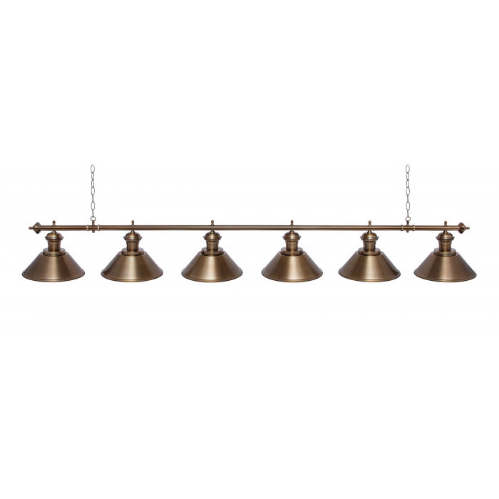 Светильник бильярдный Toscana Bronze Antique 6 плафонов
