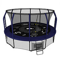 Батут Unixfit Supreme Game Blue 12FT внутренняя сетка 366см