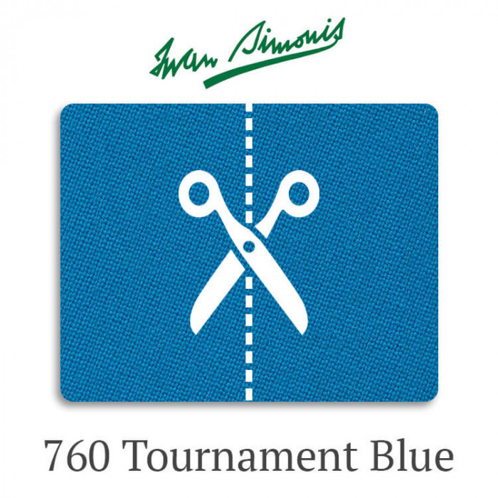 Сукно бильярдное Iwan Simonis 760 Tournament Blue отрез 1,50 х 1,95 м