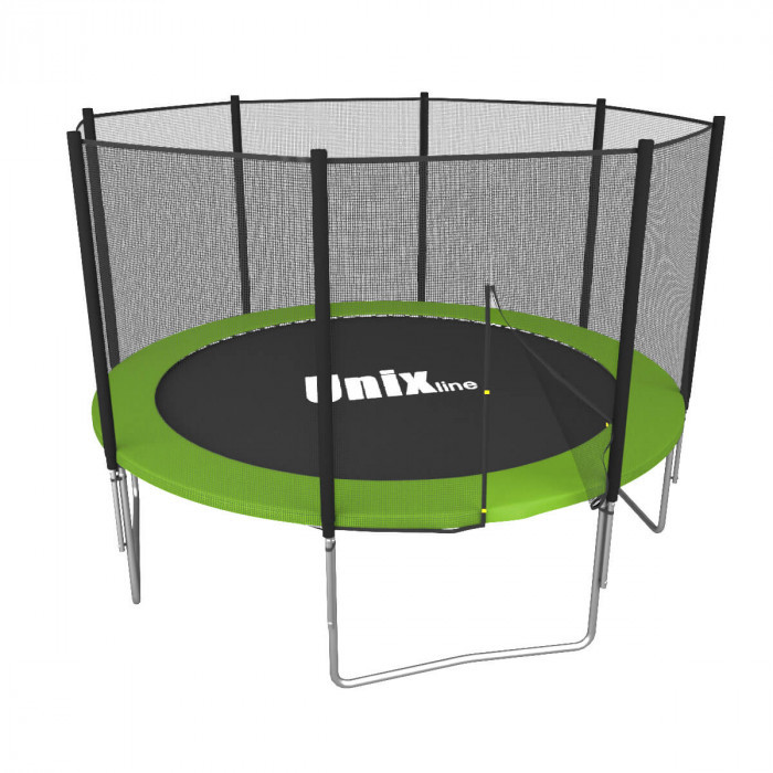 Батут UnixFit Simple Green 12FT внешняя сетка 366см
