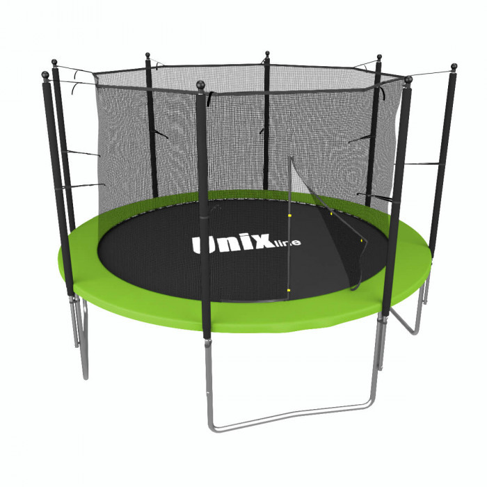 Батут UnixFit Simple Green 6FT внутренняя сетка 183см