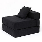Кресло-лежак трансформер, Чёрный, Детский