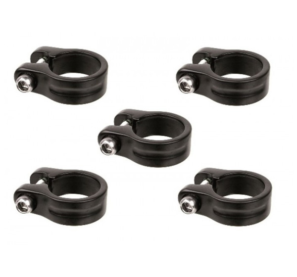 Зажим подседельного штыря KHE Schraube 28,6mm schwarz 5S 5