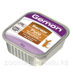 Gemon Cat Pate Senior with Turkey Паштет для пожилых с курицей и индейкой 100гр - фото 1 - id-p95499486