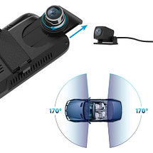 Зеркало заднего вида с видеорегистратором и камерой заднего хода iFound Q66s {10'', TouchScreen, FullHD}, фото 2