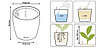 Вазон с автополивом LECHUZA Classico 43 - 43*40 см черный блестящий, фото 10