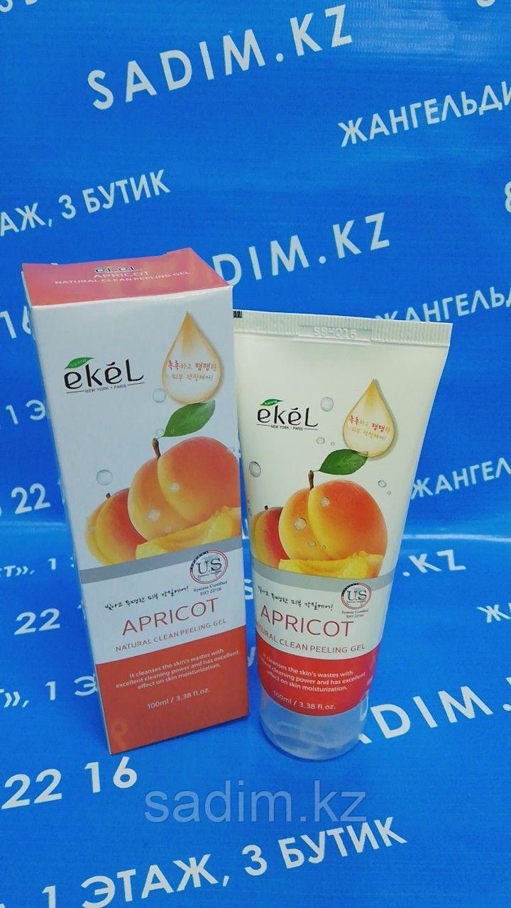 Ekel Apricot Natural Clean Peeling Gel, 100мл -  Пилинг-гель (скатка) для лица с экстрактом Абрикоса