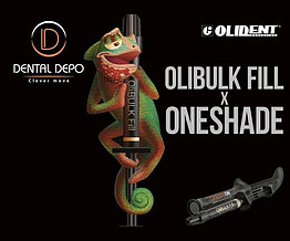 Композит OliBulk Fill & ONEshade хамелеон жидкий
