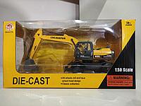 "Экскаватор на Колесном ходу" с литым металлическим корпусом (свет, звук)