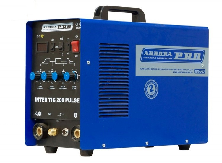 Аппарат аргонодуговой сварки AuroraPRO Inter Tig 200 Pulse (TIG+MMA) Mosfet - фото 1 - id-p95525603